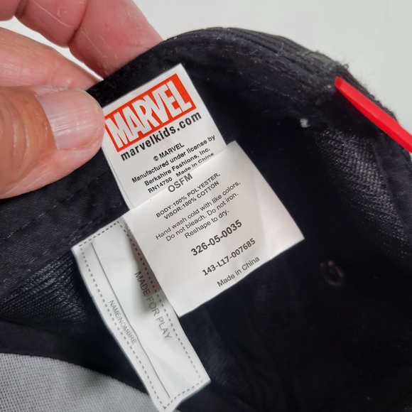 Spiderman Hat Adjustable Snap Back Spider-Man Marvel - Picture 2 of 6